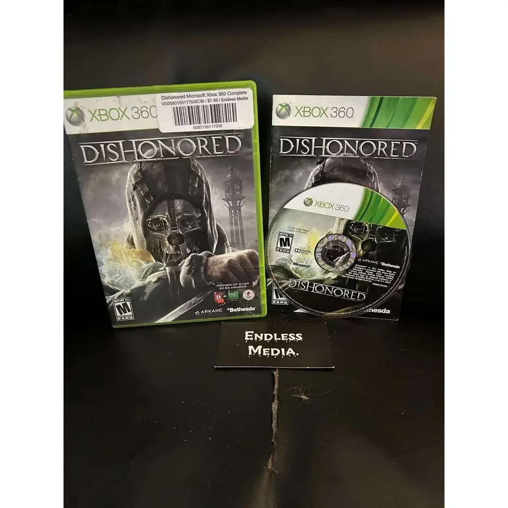 Dishonored Microsoft Xbox 360 CIB Video Game